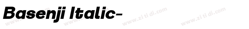 Basenji Italic字体转换 Basenji Italic字体转换